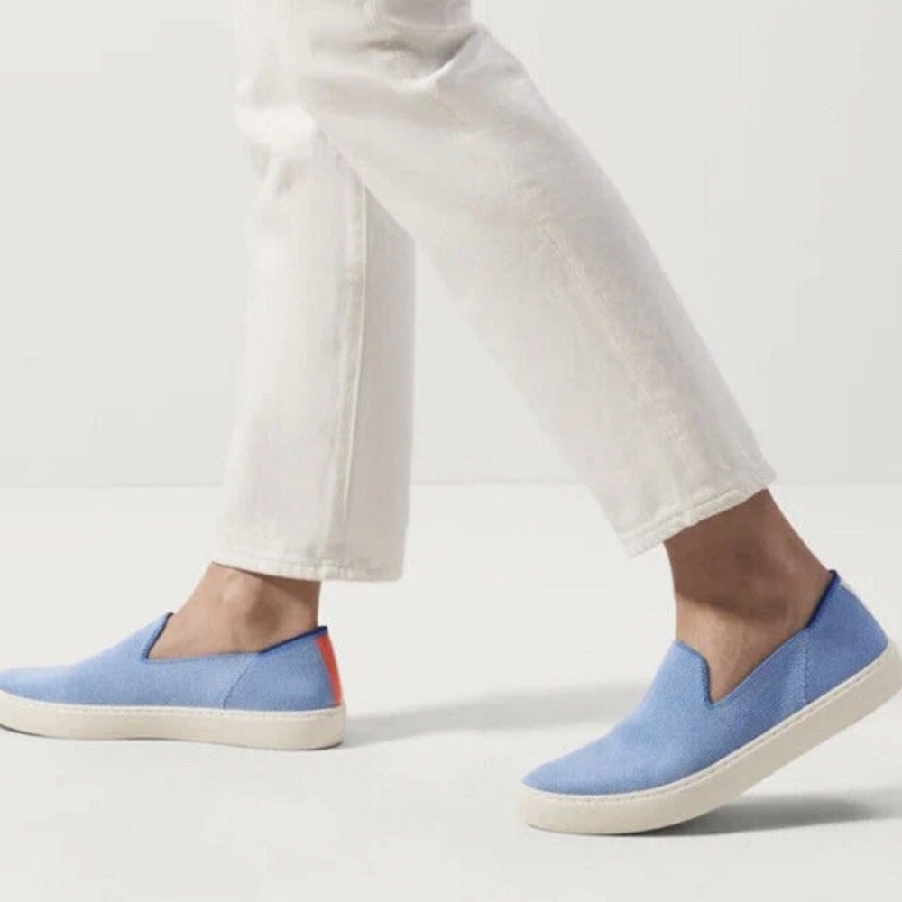 Rothy’s The Original Slip On Sneaker in Boardwalk Blue
